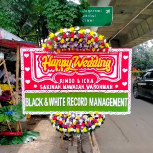 Bunga Papan Happy Wedding 016
