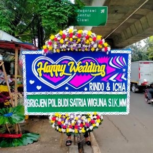Bunga Papan Happy Wedding 014