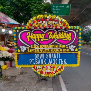 Bunga Papan Happy Wedding 017