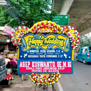 Bunga Papan Happy Wedding 019