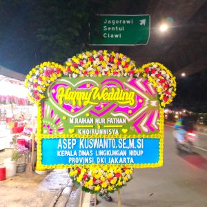 Bunga Papan Happy Wedding 022