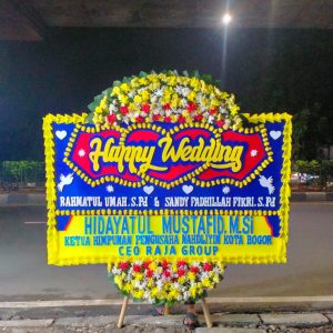 Bunga Papan Happy Wedding 020